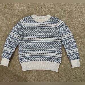 Blue and White Boys Crewcuts Sweater